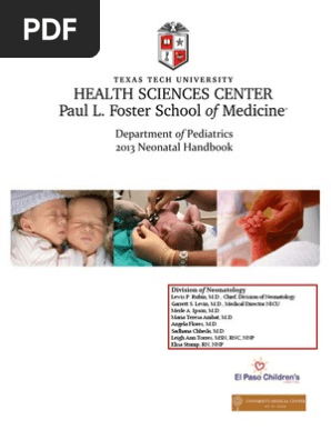 neonatal handbook