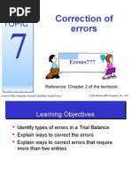 Download Topic 7 - Correction of Errors by denixng SN23840407 doc pdf