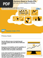 2710 Making The Right Decisions Based On Quality KPI
