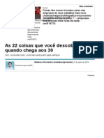 As 22 Coisas Que Você Descobre Quando Chega Aos 30 - Artigos - Carreira - Administradores