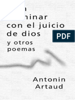 Artaud Terminar Juicio de Dios