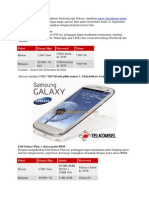 Bagi Anda Pengguna Smartphone Samsung Tipe Galaxy