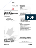 Canada Immigration Forms: 4000E