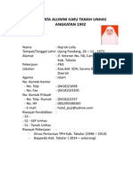 Biodata Buku Alumni Ilmu Tanah