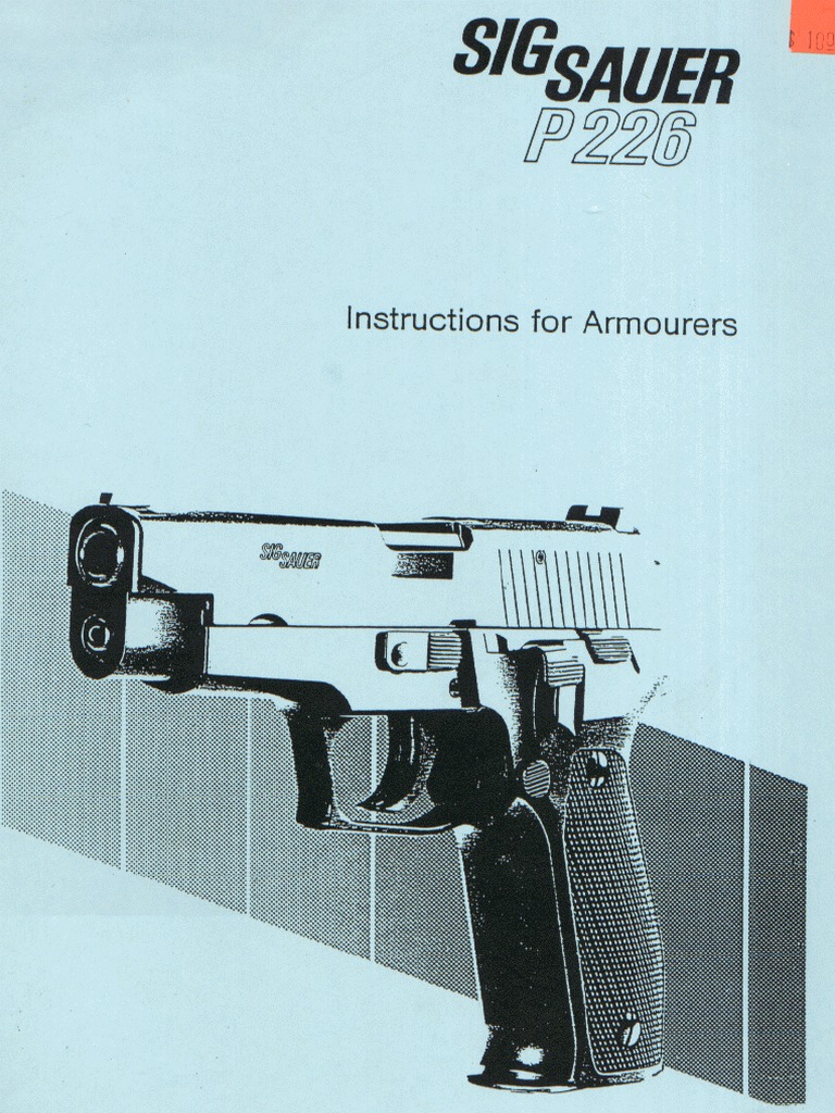 SIG SAUER P226 Armorers Manual | PDF