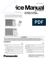 Panasonic Cs-A9dkh Cu-A9dkh Cs-A12dkh Cu-A12dkh Service Manual Repair Guide