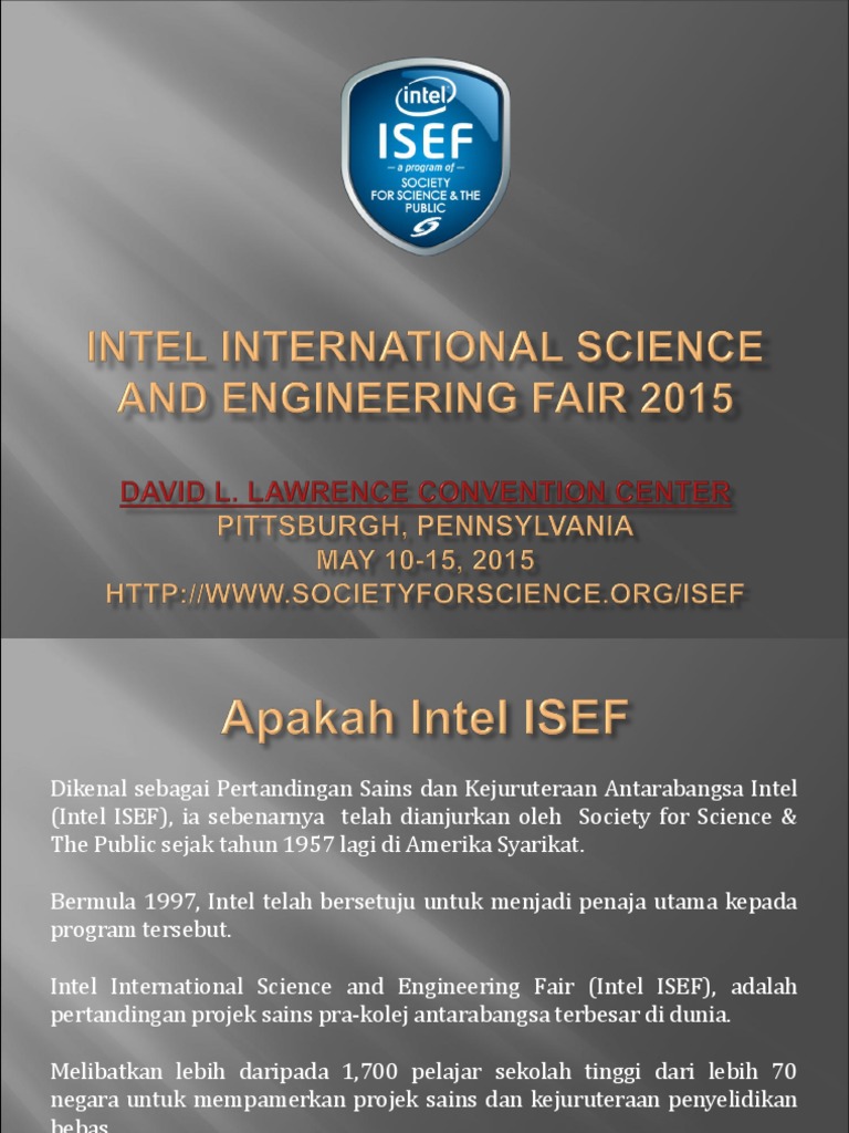 Inovasi Intel ISEF | PDF