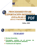 Exportacion Definitiva