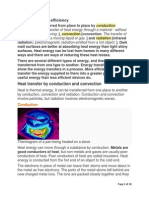 Heat Transfer and Efficiency