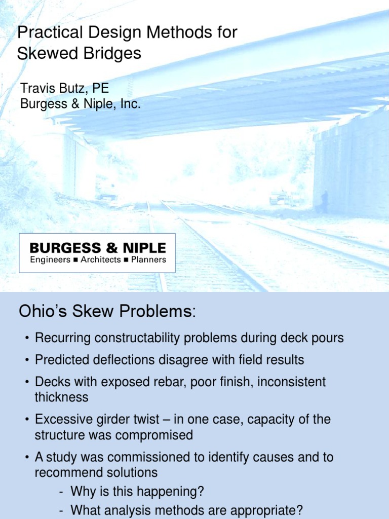 Skewed Bridge Design Challenges | PDF | Truss | Finite Element Method