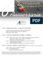 Programa 6º Aniversario MADRID