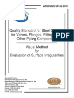 MSS SP-55 2011 QUALITY STANDARD For STEEL CASTINGS For Valves, Flanges, Fittings, and Other Piping Components