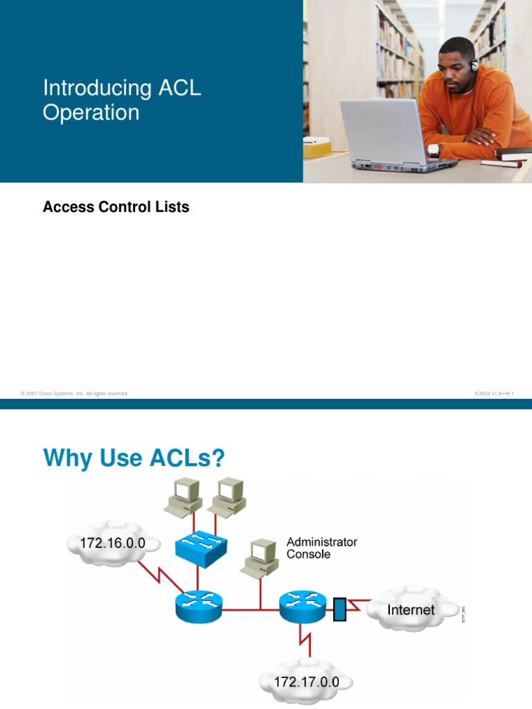 Introducing ACL Operation Access Control Lists PDF Router