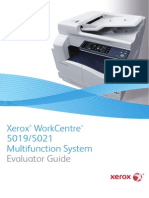 Xerox Workcentre 5019/5021 Multifunction System: Evaluator Guide