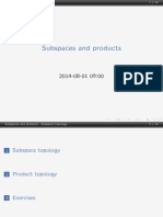 2014 08 01 Products and Subspaces