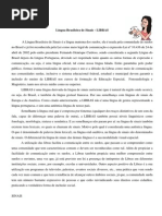 Texto - Oficina de Libras