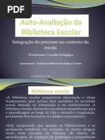 Auto-Avaliação da Biblioteca Escolar_power-point pedag