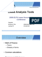 Lease Analysis Tools