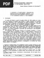 Sergio Oliveira - Os Trabalhadores Urbanos e a Ditadura