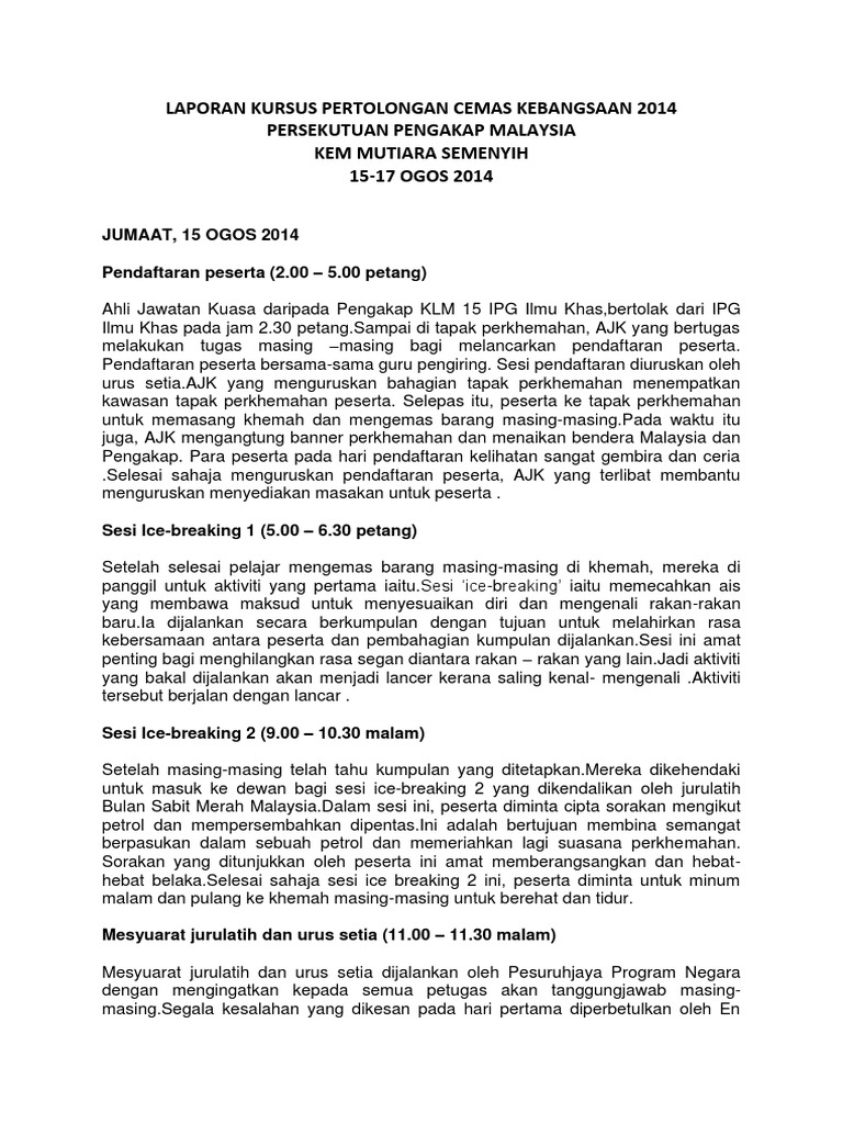 Laporan Pengakap  PDF