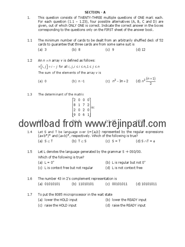 Gate CS | PDF