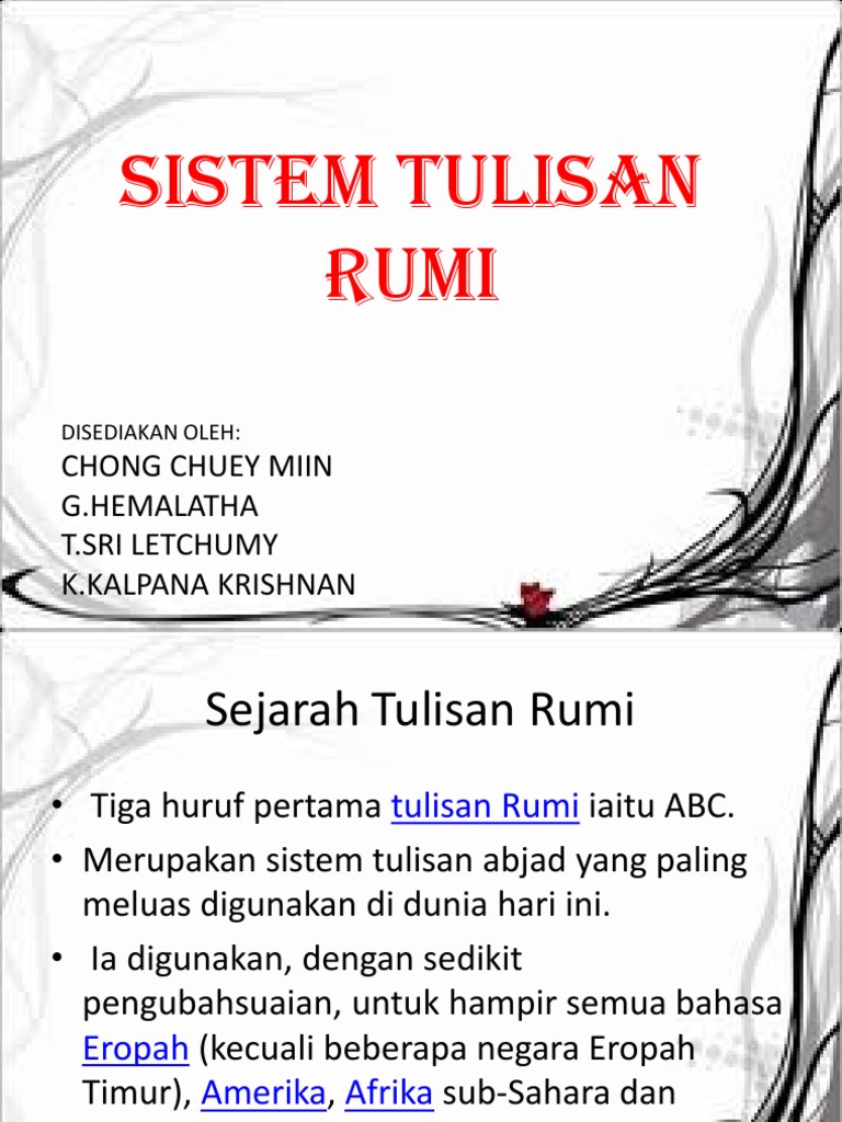 Sistem Tulisan Rumi | PDF