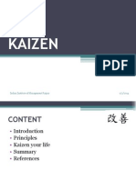 Kaizen: 9/2/2014 Indian Institute of Management Raipur