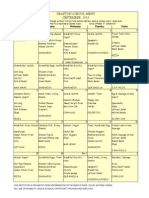 Grafton School Menu September 2014: Monday Tuesday Wednesday Thursday Friday