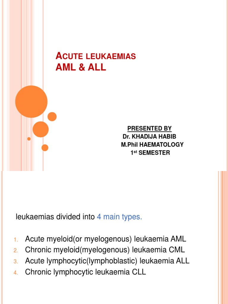 Acute Myeloid Leukaemia | PDF | Leukemia | Hematopoietic Stem Cell ...