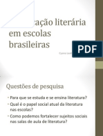A Educação Literária em Escolas Brasileiras