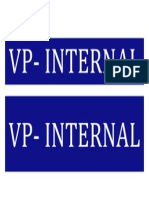 Vp-Internal VP - Internal