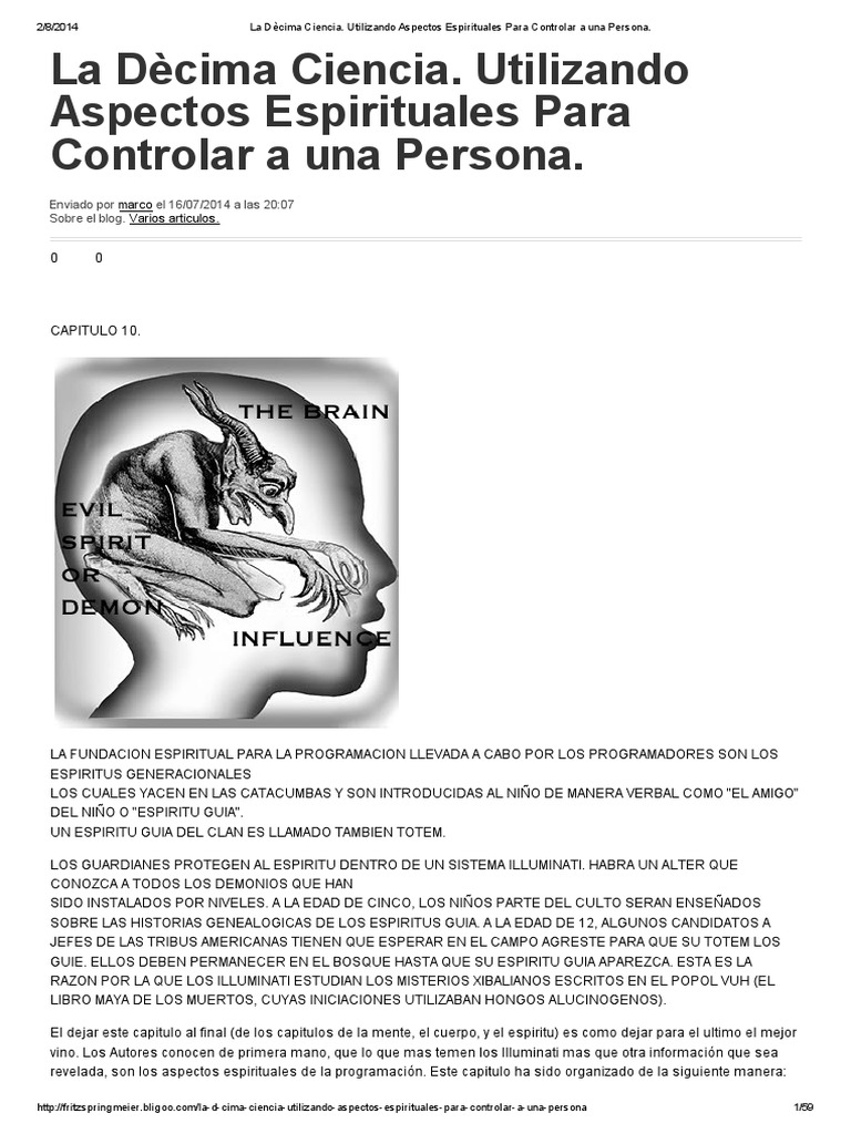 MK-Ultra - Cisco Wheeler La Fórmula Illuminati... La Dècima Ciencia ...