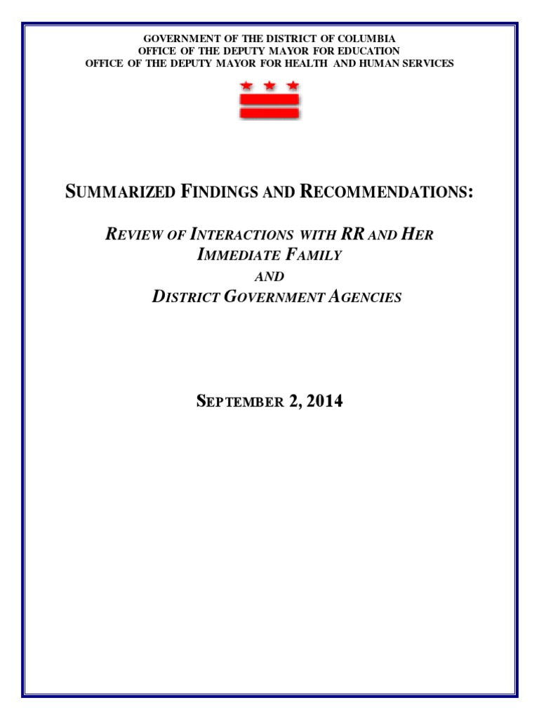 RR Report FINAL 9 2 14 - Redacted | PDF | Homelessness | Temporary ...