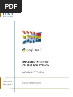 Calfem For Python