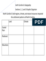 North Carolinas Geography-Chapter 1 Sections 1-2-3 Graphic Organizer