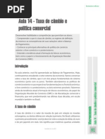 Aula14 - Taxa Cambial