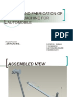 Design and Fabrication of Lifting Machine For Automobile