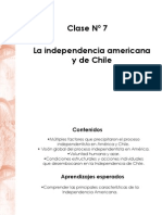 Clase 7 Independencia de America y Chile