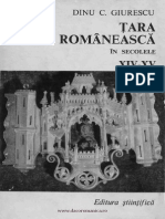 Țara Românească În Secolele XIV-XV , Dinu C. Giurescu