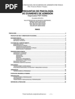 Preguntas Admisión Psicología Por Temas