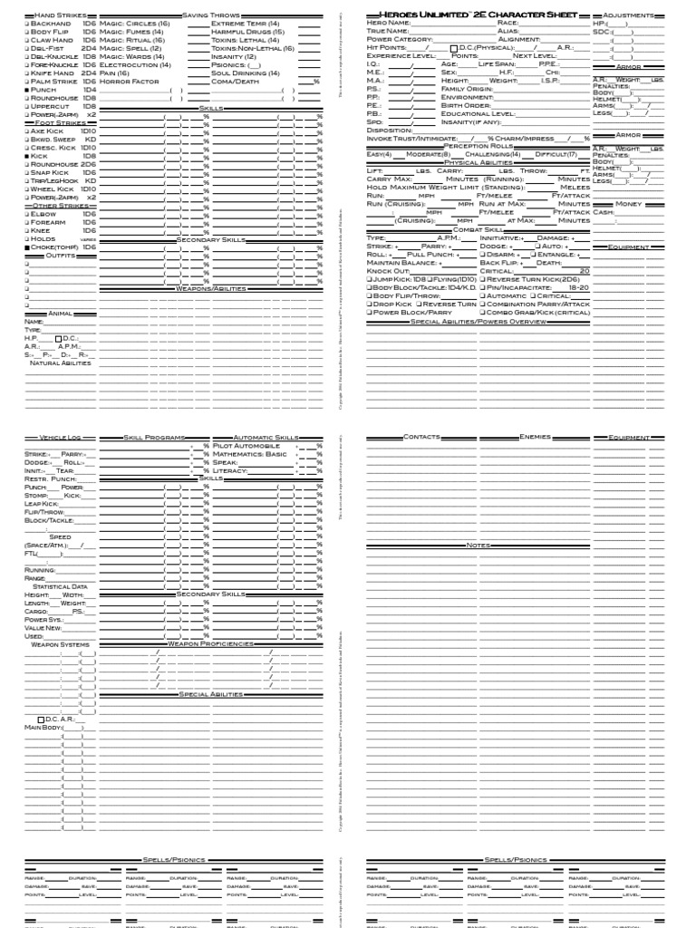 heroes unlimited pdf download