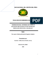 Tesis Disminucion Del Contenido de Plomo de Efluentes Metalurgicos Por Adsorcion Empleando Bentonita Pilareada