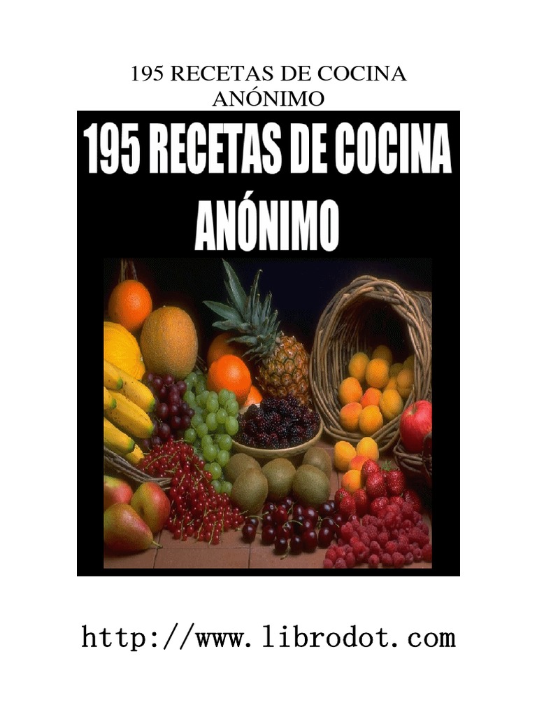 Libro De Recetas Pdf Pdf