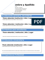 Nombre y Apellido: .01 Educación (Primaria, Secundaria)