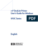 HP Deskjet 970 User Guide