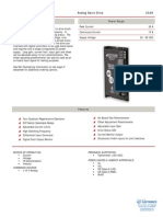 Description Power Range: Analog Servo Drive