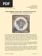 Jewish Nightlife Syllabus | UC Berkeley Fall 2014