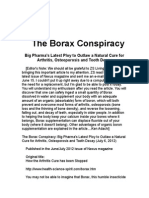 Big Pharma Targets Borax as Natural Arthritis Cure