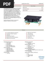 Description Power Range: Analog Servo Drive