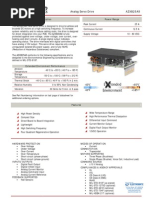 Description Power Range: Analog Servo Drive